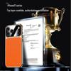 Luxury Electroplated Cowhide Protective Case for iPhone 17 Pro Max - Unisex, Soft Shell