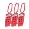 3 stk 6 hull Tagout-hasper Elektrisk isolasjons Lockout-hasp for nedstengningsvedlikehold 9 mm hulldiameter