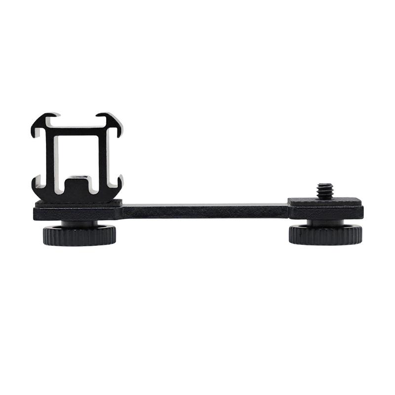 3 in 1 Dreifach-Schuhhalterung Adapter Verlängerung Halterung Halter Mikrofonständer