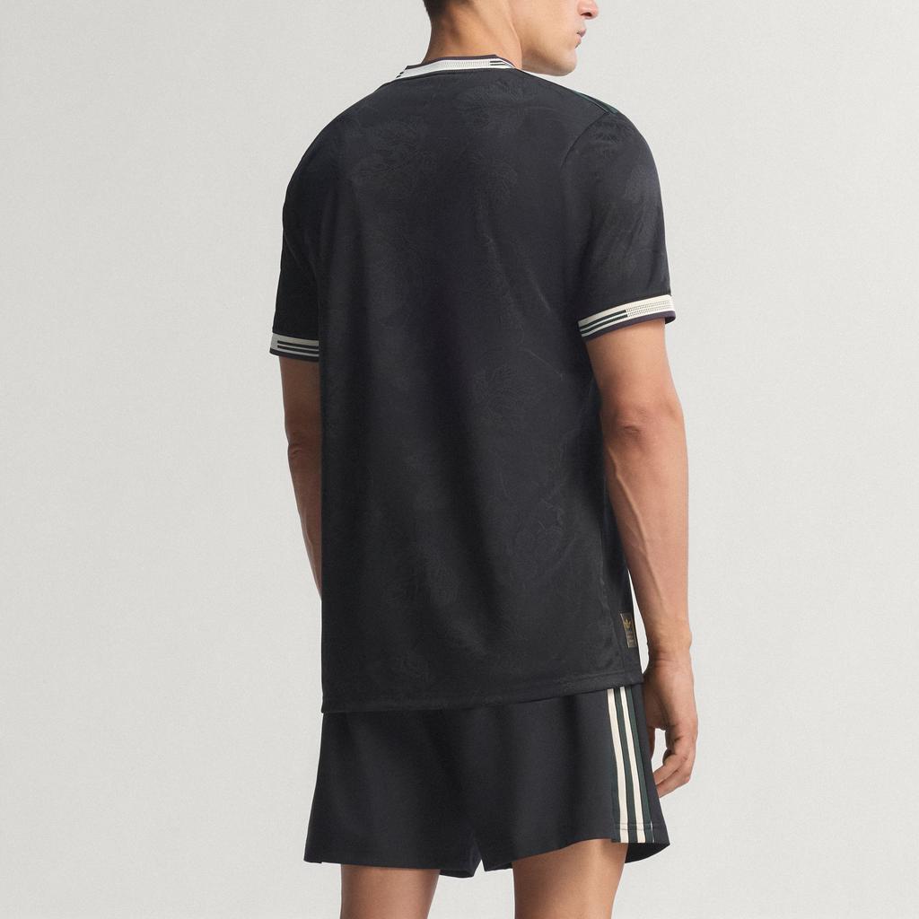 Adidas Originals X Juventus Collaboration FW25 25/26 Third Authentic Player Version Slim Fit V-Neck Striped Short Sleeve Football Shirt KC3487