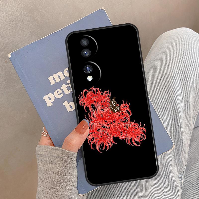 Lycoris radiata Case For Honor Magic 8 7 6 5 Pro Cover For Honor 400 200 X9c X9b X9a X8a X8b 50 70 90 Lite