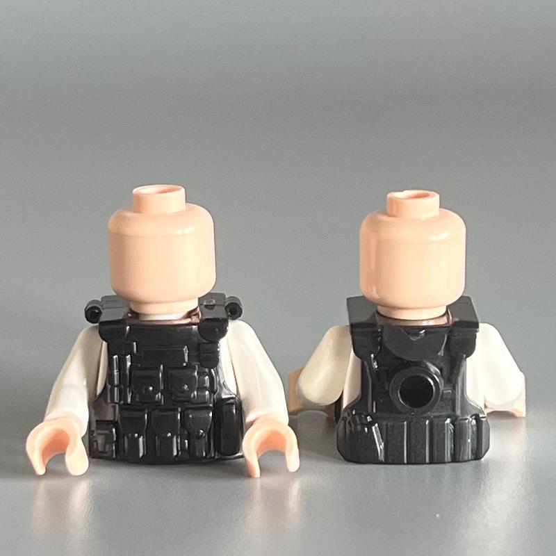 Compatible Building Block Miniature Body Armor Combat Single Vest Small Particle Building Block Accessories Toy Diy Assembly