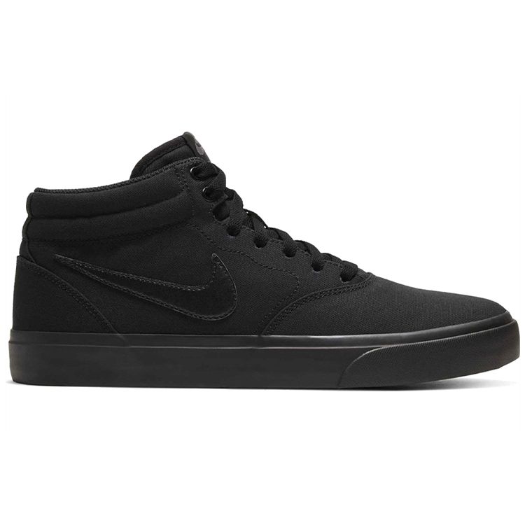 Nike SB Charge Mid Canvas Casual Slip Resistant Durable Shock Absorbing Mid Top Skate Shoes Men Sneakers Black CN5264-002