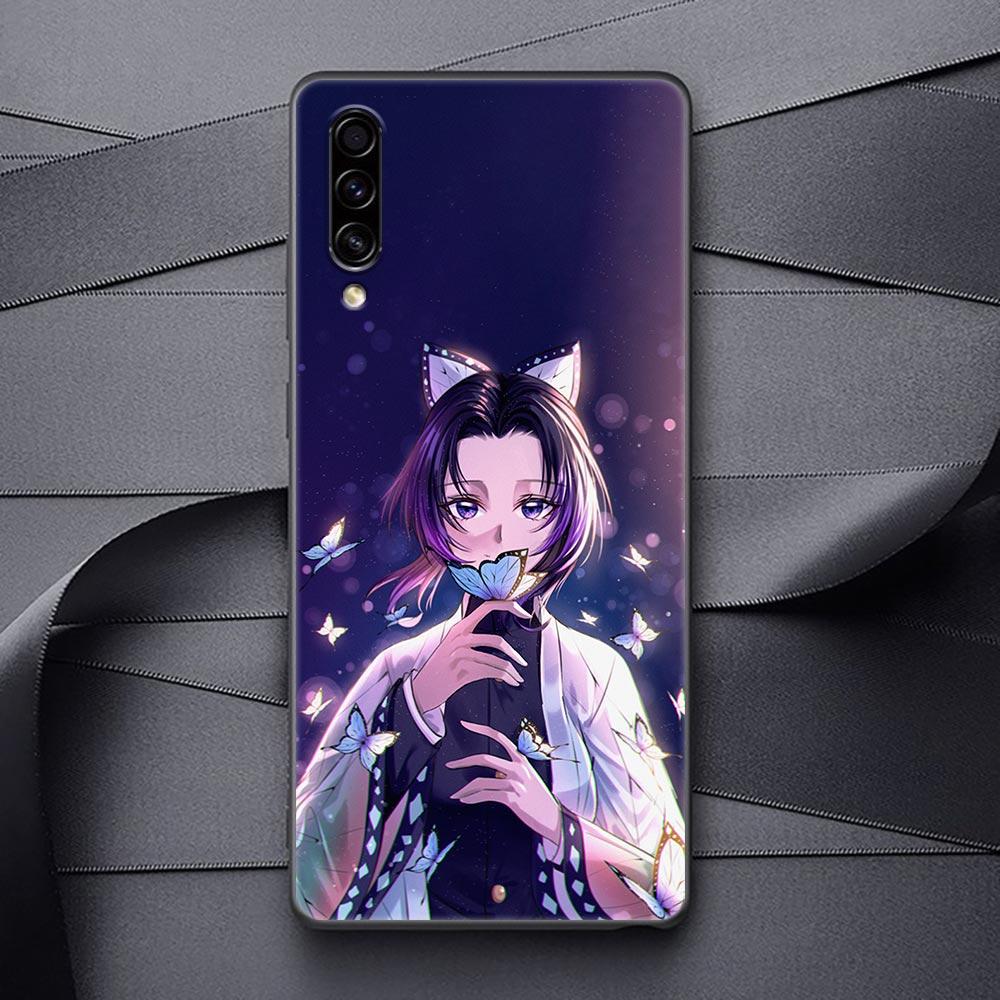 Sexy Mädchen Dämon Slayer Anime Telefon Fall Für Samsung Galaxy A90 A80 A70 A70S A60 A50 A40 A30 A30S A20S A20E A10 a10E Schwarze Abdeckung