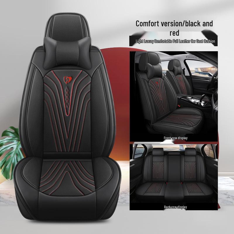 All-Season Full Leather Car Seat Cushion