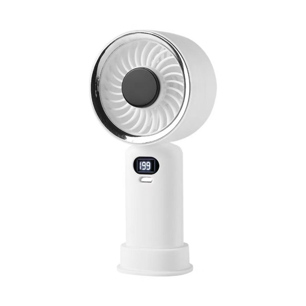 USB Rechargeable Handheld Fan Digital Display Personal Fan Portable Fan  Student Use