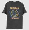 1Nirvana Lithium Smiley T-shirt Maat S-5XL Comfort Colors DTG Print Unisex T-shirt