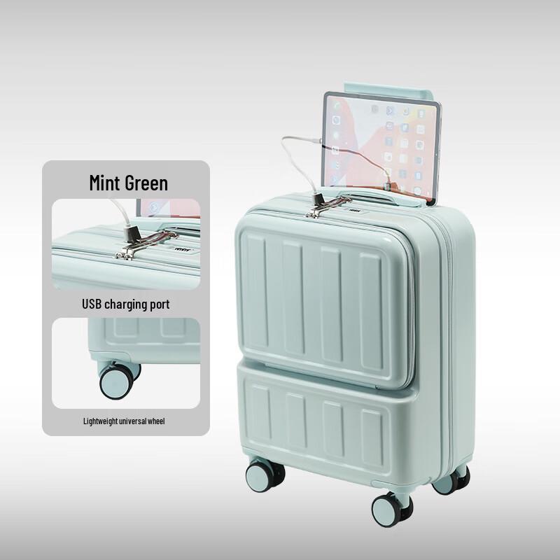 Traveler YYY Front-Opening Hardside Spinner Suitcase 24-inch