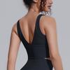 Solid Color High-intensity Yoga Vest Chest Pad Shock-proof Sports Bra Breathable Push-up Running Fitness Bra For Women