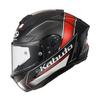 OGK KABUTO Motorcycle Helmet Full Face F17 FORTE Flat Black Red (Size L)