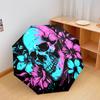1 PC Automatic Folding Umbrella - Skull Pattern, Portable & Foldable Design with 8 Ribs, Christmas Birthday Gifts
