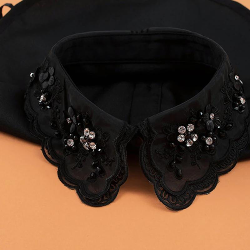 Business Women Fake Collar Shirt Detachable Collar Female False Collars Necklace Dress Lapel Blouse Top Faux Collar