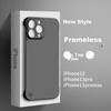 POZZO Ultra-Thin Borderless Semi-Enclosed Hard Case for IPhone 13 Pro, Matte Anti-Drop Protective Cover, Black
