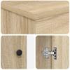 Bathroom Vanity Unit in Sonoma Oak 78.5 x 37.5 x 81 cm Particleboard