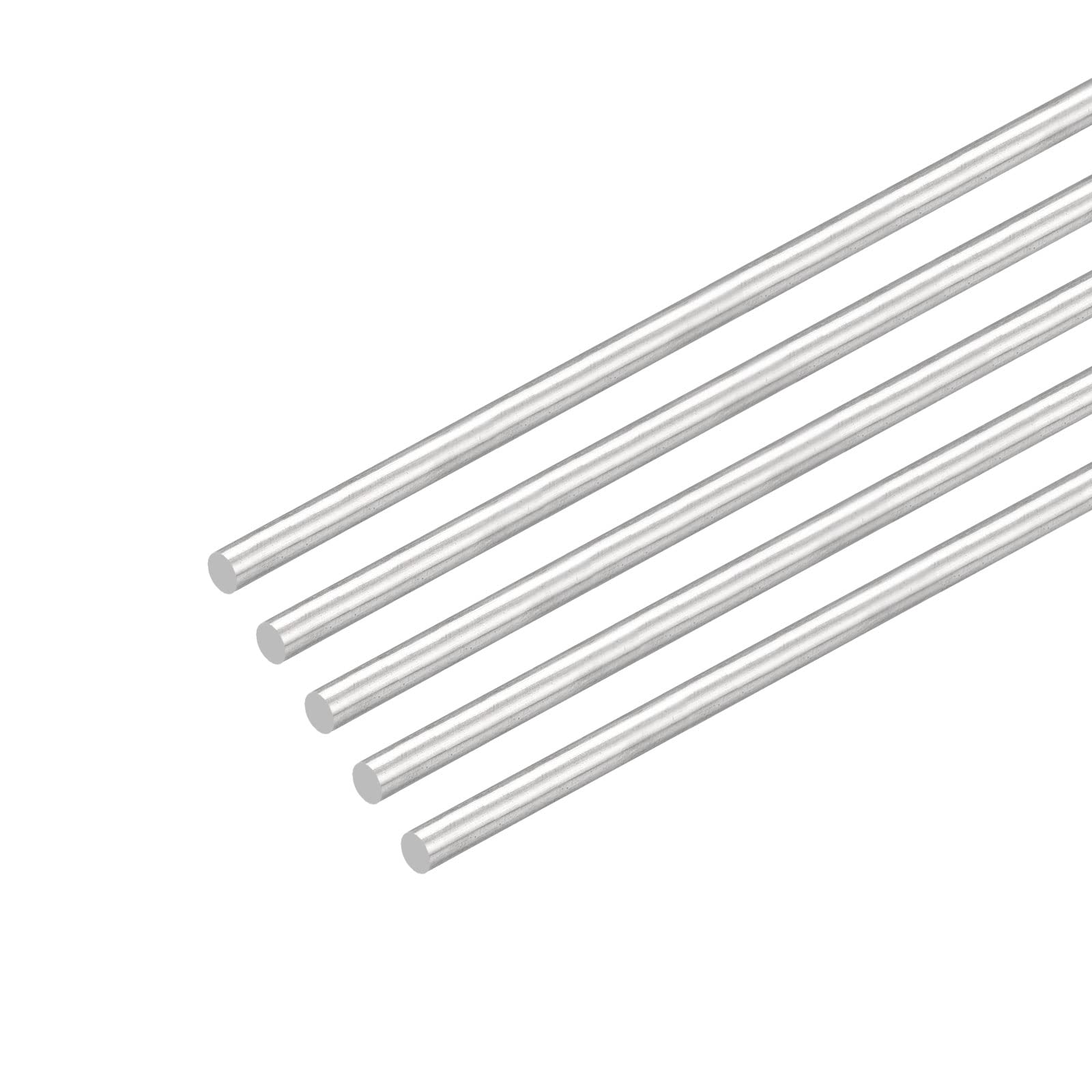 

uxcell 5pcs 304 Stainless Steel Round Bars, 4mm x 450mm, Solid Shaft Rods for DIY Craft Model Cars, Helicopters, and Airplanes