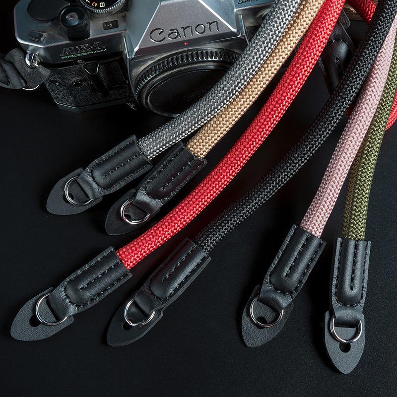 Camera Neck Shoulder Strap Belt for MILC Instant Retro Camera Necklace Bright Color Round Rope Style Shoulder Strap XJBD03