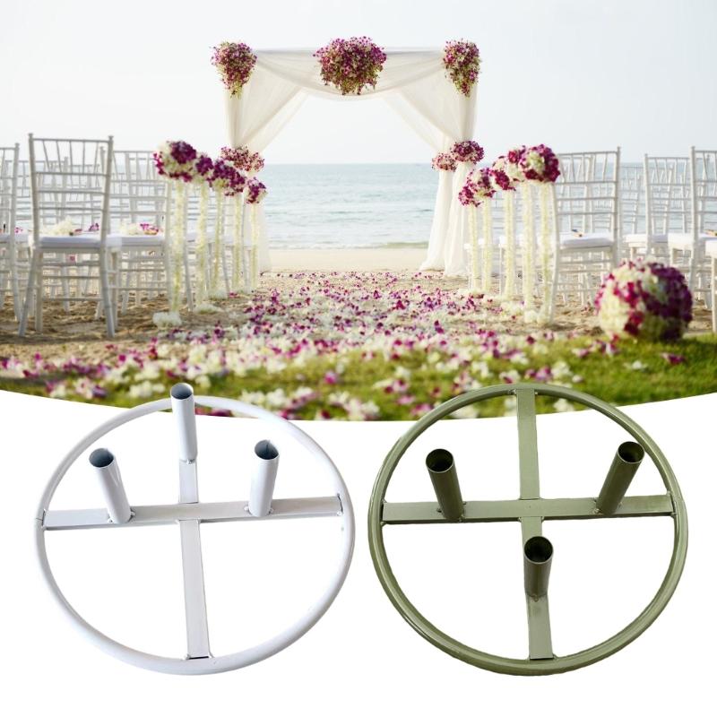 Flower Poles Display Stand Base Great for Weddings and Festival Occasion with Stable Metal Construction Flower Stand