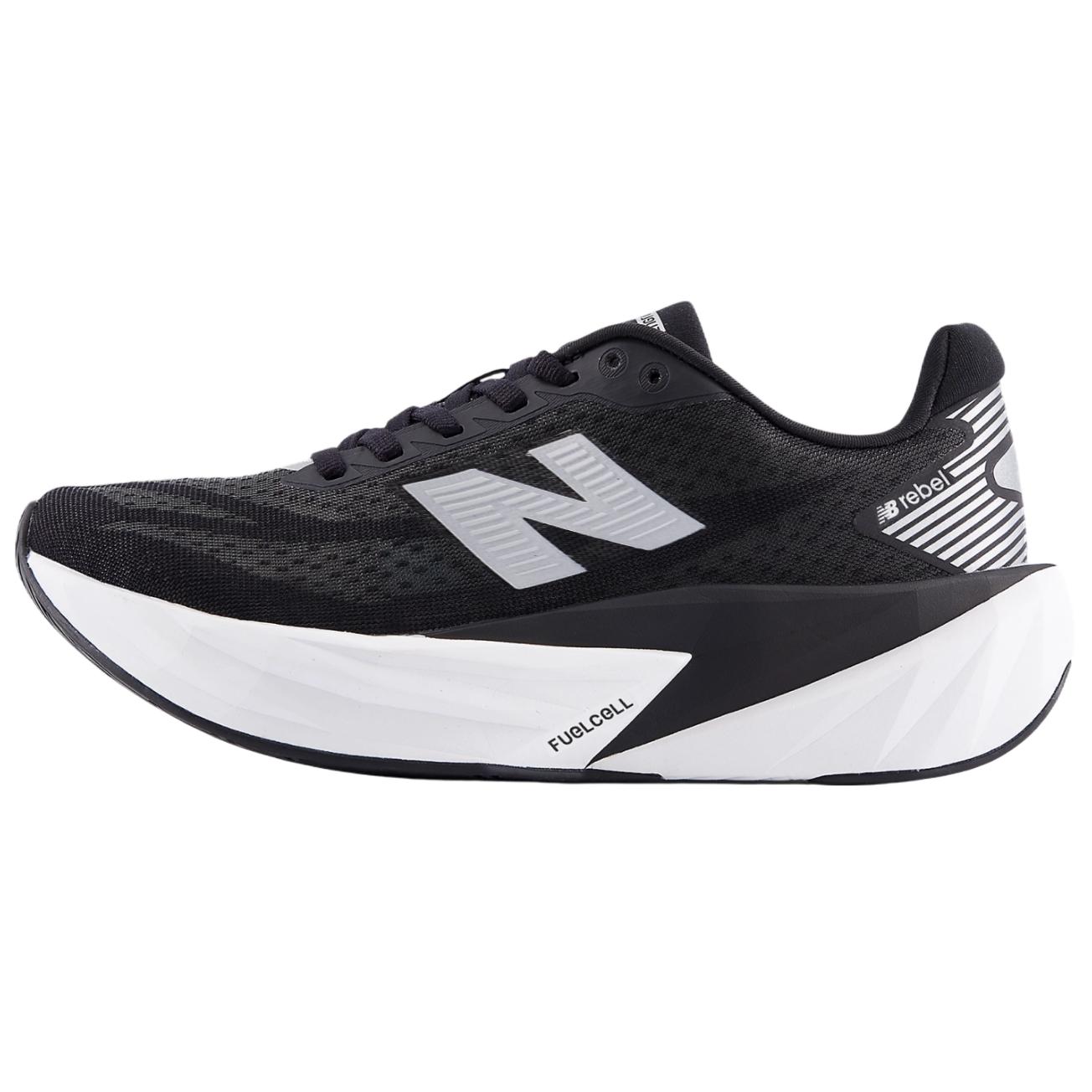 

New Balance FuelCell Rebel V5 Abrasion Resistant Breathable Low Top Running Shoes Women s Black White 38