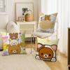 Süße Cartoon Anime Rilakkuma Klassische Kissenbezüge Heim-Bettwäsche Dekorative Kissenhülle Hochzeit Super Weicher Kissenbezug
