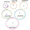 10 Pcs Round Embroidery Hoop Crosses Stitching Hoop for Sewing Needlework Adjustable Embroidery Frame
