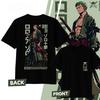 Anime One Piece Roronoa Zoro Cotton T-shirt 2026 Summer Men's and Women's Fashion Casual Short Sleeved T-shirt Streetwear Unisex