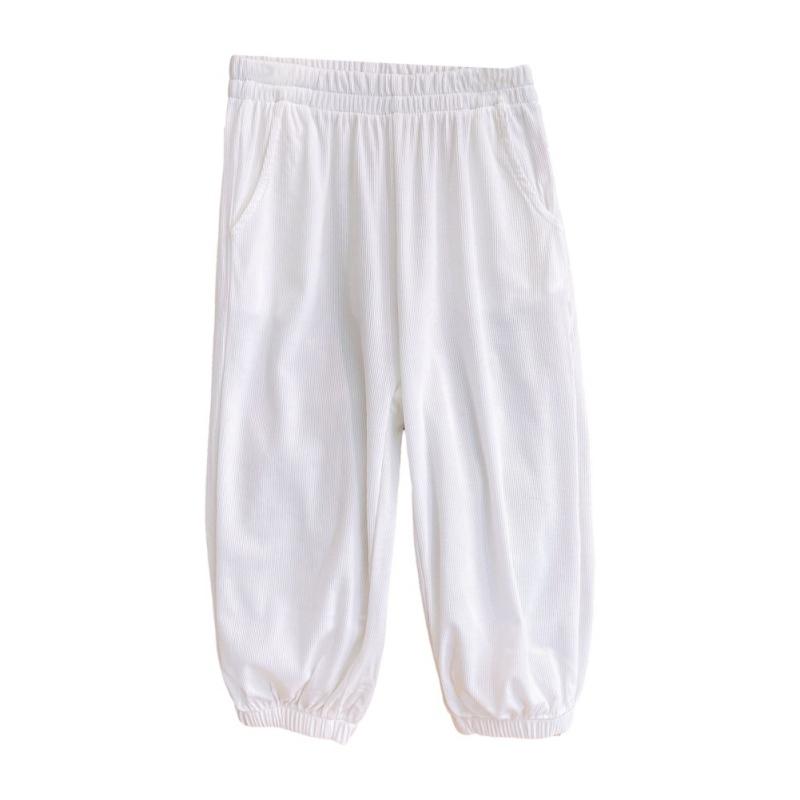 Children's Loose Home Pants Summer Thin Mosquito Proof Trousers Pajama Pants Solid Color Kids Trousers