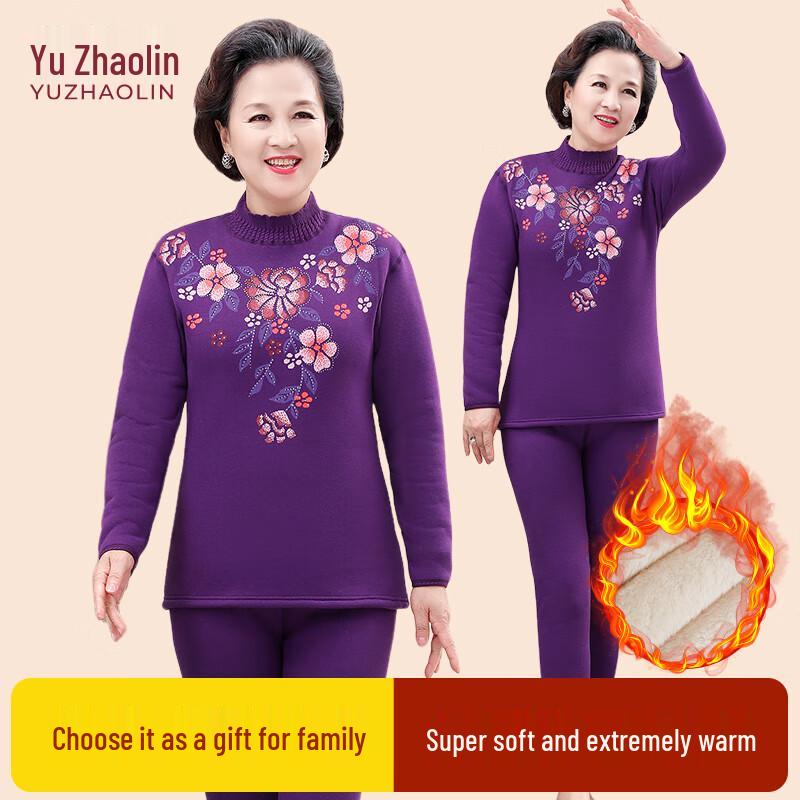 

YUZHAOLIN Women s Thickened Thermal Underwear Set 4XL
