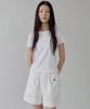 STEP AROUND Soft Cotton Pocket Banding Shorts_White