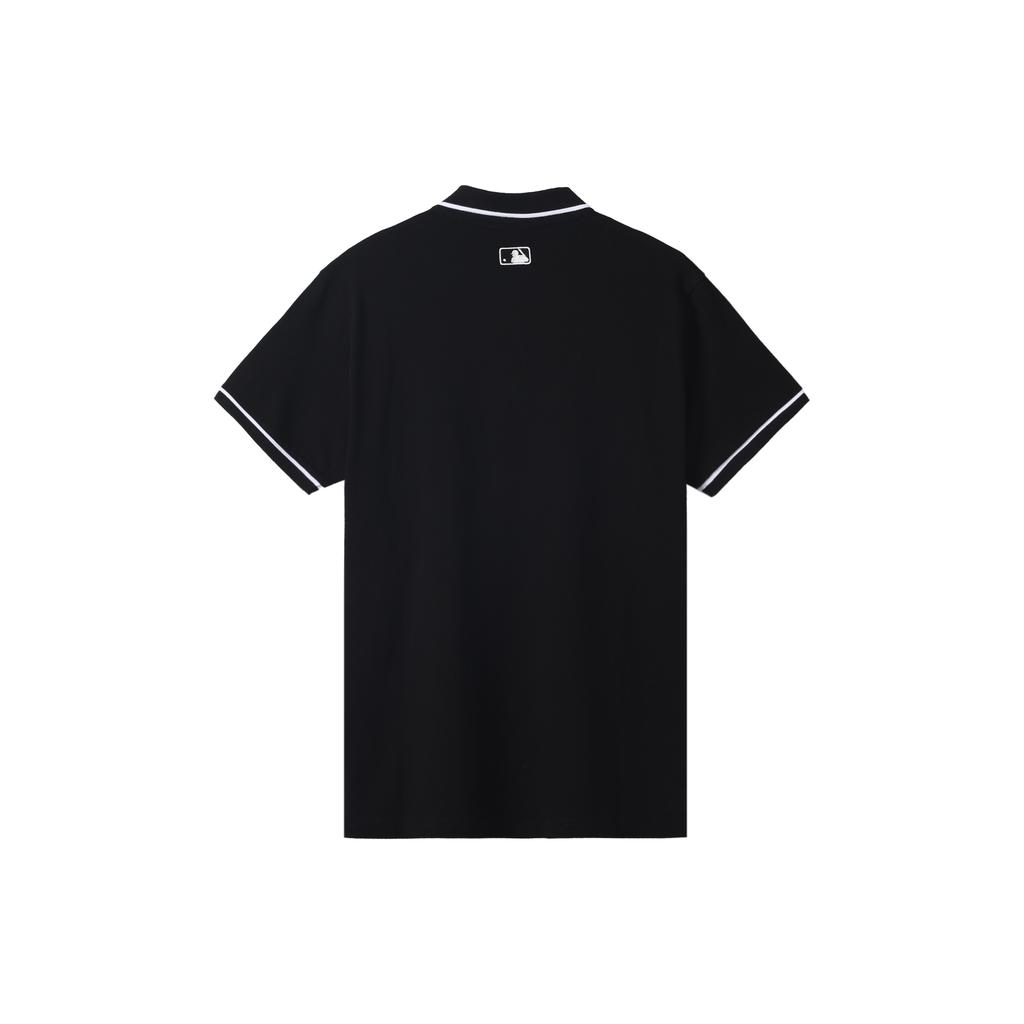 New MLB Polo Shirts Unisex Black 31TSQ2131-50L