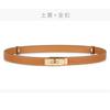 High-End H Belt Women's Double-Sided Head Layer Cowhide All-Match Women's Thin Belt 1.8cm Wide Pant Belt