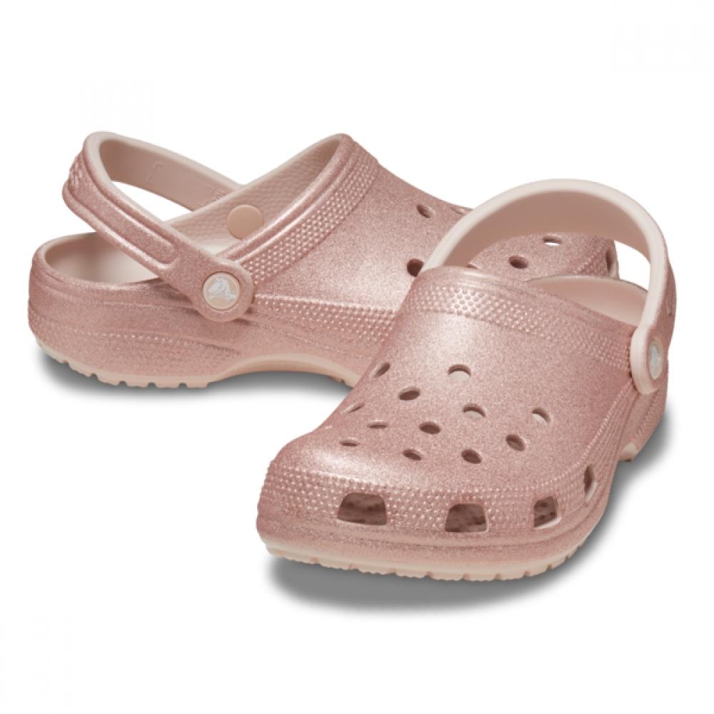 

Crocs Unisex Classic Glitter Clog 205942 6wv M5W7(240)