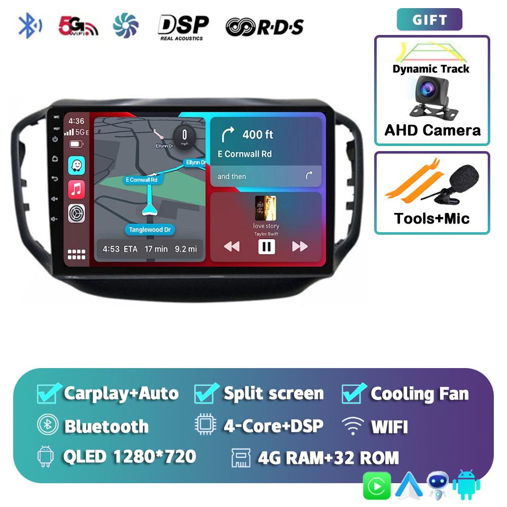 Android 14 Carplay Auto Car Radio For Chery Tiggo 5 2014 2015 - 2019 2020 GPS Multimedia Player Stereo WIFI+4G 360 Camera DSP BT