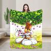 Kawaii Diddl Flanelldecke Warm Weiche Überwurfdecke für Wohnkultur Reise Büro Street Trend Tagesdecke Sofa Bettbezug