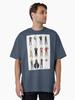 David Bowie Aesthetic Ziggy Stardust Lightning and Cute Retro Music Quotes Sticker Oversized T-Shirt