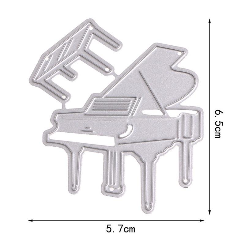 Фортепиано металлические трафареты трафареты DIY альбом для скрапбукинга тиснение карты бумага ремесло