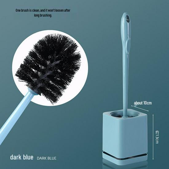 Long-Handled Wall-Mounted Toilet Brush with Draining Base