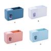 Home 2-in-1 Toothpaste Dispenser Punch-free Wall Mount Tooth Paste Toothbrush Holder Multifunctional Squeezer Bathroom Supplies