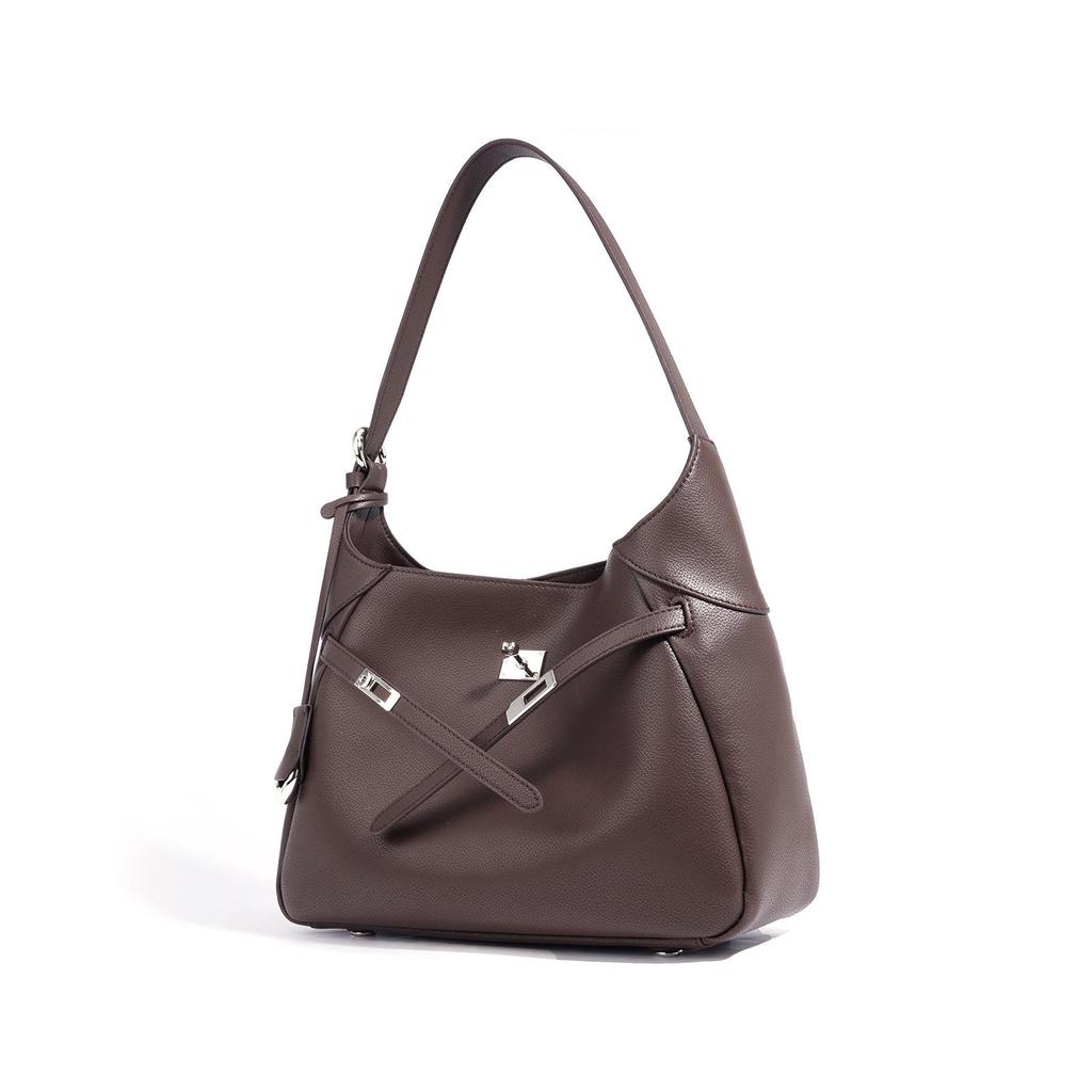 2025 Autumn/Winter Genuine Leather Crossbody & Shoulder Bag - High-End Fashion, Niche Design, Simple Women's Underarm Bag