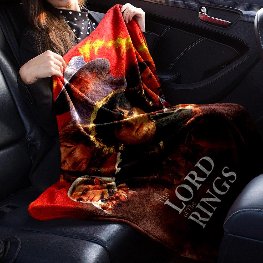 The Lord of the Rings Theme Printed Blanket - Perfect for Couch, Bed, Travel & Outdoor Use | Machine Washable, Cozy & Durable.