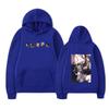 Autumn Winter Japanese Anime Hoodie Sweatshirt Print Letter Oversize Pullover Casual Fashion Street Long Sleeved Top