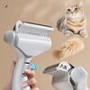 ABS Pet Dematting Comb Curved Design Thinning Brush New Floating Hair Cleaner  Pet