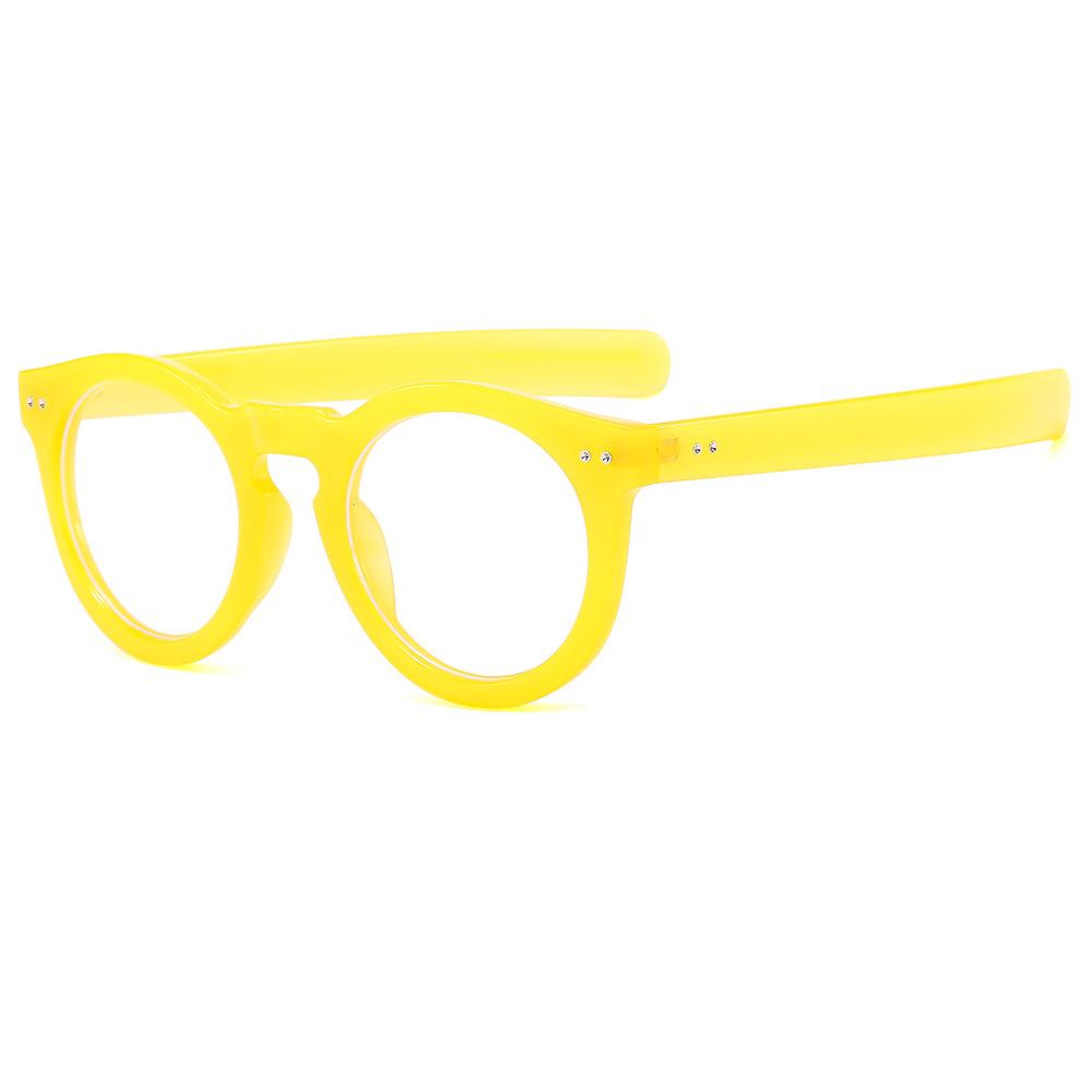 

New Oval Glasses For Women Fashionable Anti-Blue Light & Studded Frames Trendy Clear Lens Eyewear Prescription Ready