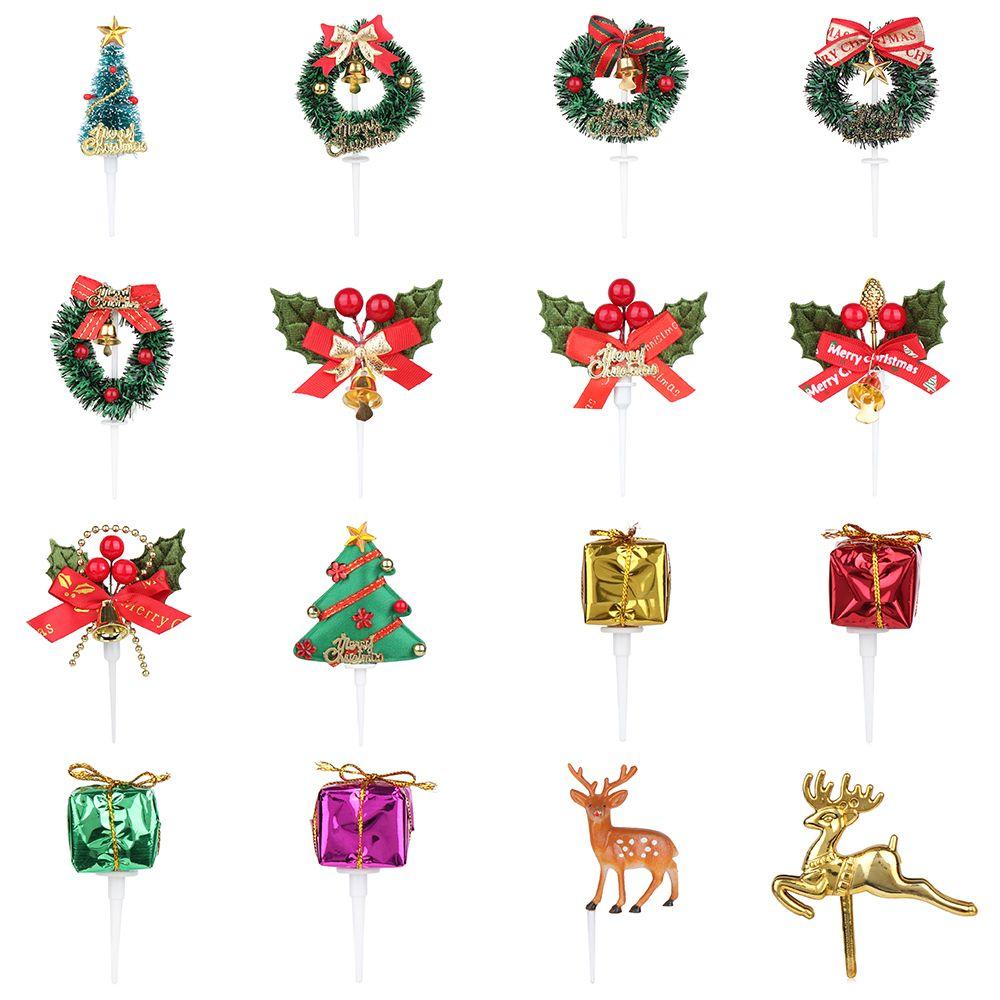 Party Supplies Xmas Tree Decor Christmas Cake Decoration New Year Xmas Cake Decor Christmas DIY