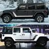 Car Stripe Sticker Hockey Style Sport Graphics Off Road Decor Vinyl Decal Accessories For Jeep Wrangler JL Rubicon 4x4 2018-2025