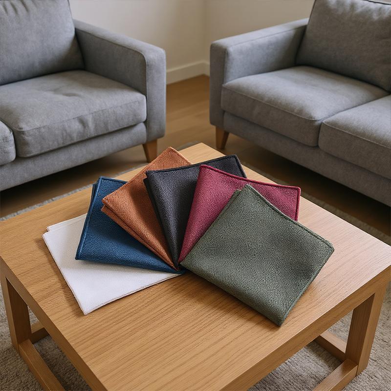 1PC Polyester Fiber Lightweight Pocket Square Gentlemanly Soft Formal Dress Smooth Suit Pockets Delicate Feel Durability