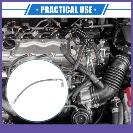 Single Car AN3 Turbo Oil Feed Line 90 Degree to Straight Hose End Universal