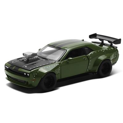 1/36 Dodge Challenger Hellcat Assemblaggio Scocca Modello di Auto in Scala Lega Metallo Pressofuso Statico da Collezione Giocattolo per Bambini Auto Regali