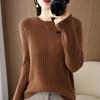 Damen Pullover Herbst Winter Langarm Pullover O-Ausschnitt Warmer Pullover Koreanische Mode Unterziehshirts Lockerer Jumper
