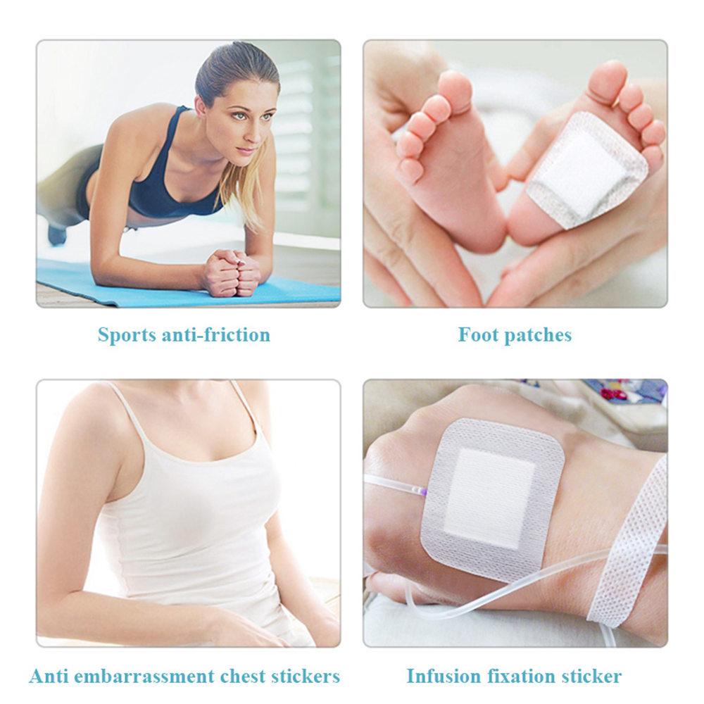30Pcs 10x10cm/15cm/20cm/25cm Medical Sterile Wound Dressing Breathable Adhesive Large Size Band Aids Bandage Wound Care Sticker