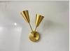 Brass Wall Sconce Vanity Light Fixture Mid Century Modern Wall Lamp Bathroom Mirror Light New Home Gift Dual Cone Sconce Home Decor Lighting